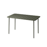 SOLARA 60/70/120/160cm Table, Balcony, Durable Garden Iron for Build Square Metal Green or Patio, Use