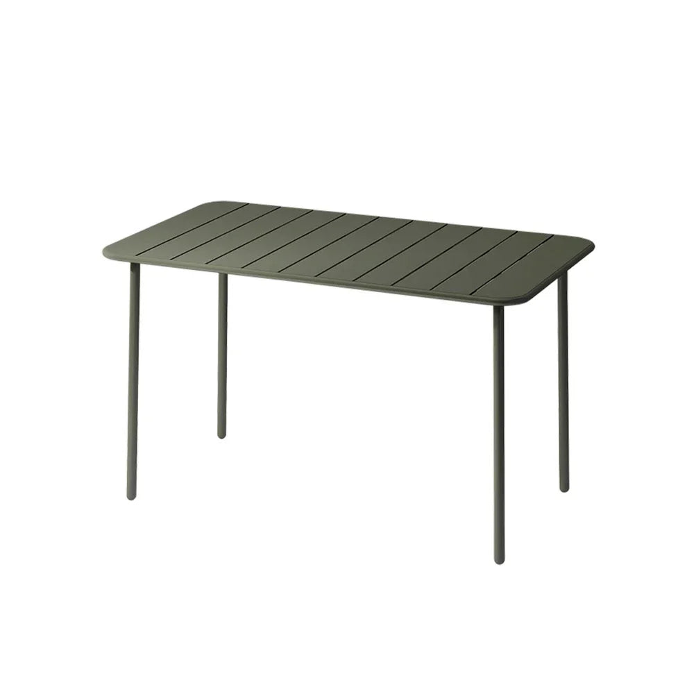 SOLARA 60/70/120/160cm Table, Balcony, Durable Garden Iron for Build Square Metal Green or Patio, Use