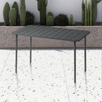 SOLARA 60/70/120/160cm Square Garden Build Gray Metal Durable Patio, Balcony, Table, for Iron or Use