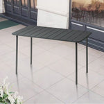 SOLARA 60/70/120/160cm Square Garden Build Gray Metal Durable Patio, Balcony, Table, for Iron or Use