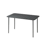 SOLARA 60/70/120/160cm Square Garden Build Gray Metal Durable Patio, Balcony, Table, for Iron or Use