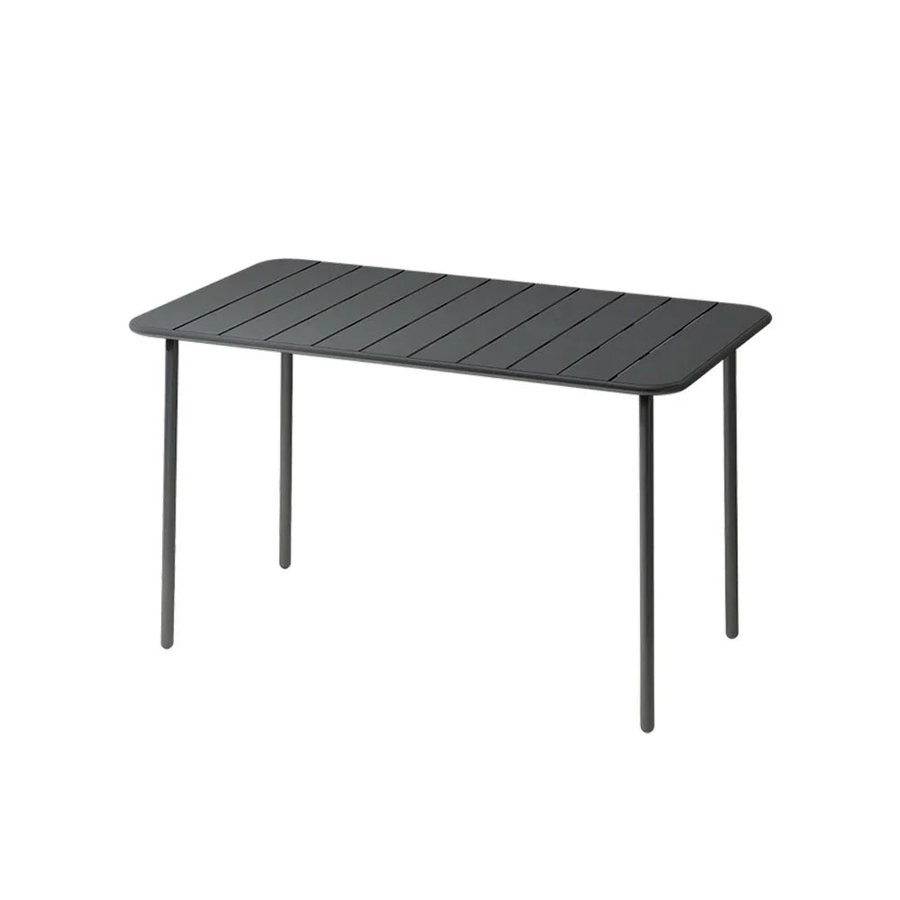 SOLARA 60/70/120/160cm Square Garden Build Gray Metal Durable Patio, Balcony, Table, for Iron or Use