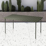 SOLARA 60/70/120/160cm Table, Balcony, Durable Garden Iron for Build Square Metal Green or Patio, Use