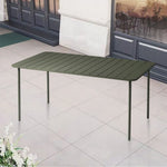 SOLARA 60/70/120/160cm Table, Balcony, Durable Garden Iron for Build Square Metal Green or Patio, Use