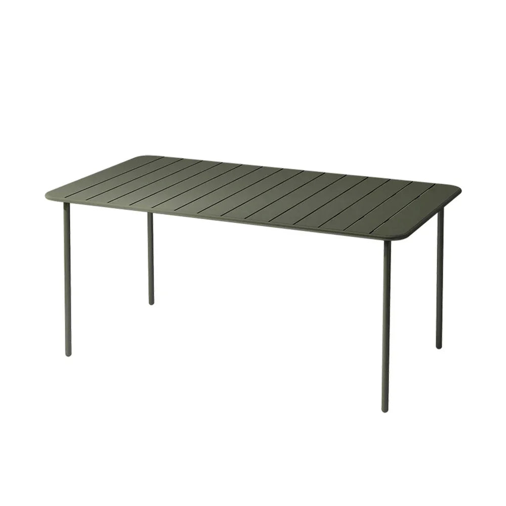 SOLARA 60/70/120/160cm Table, Balcony, Durable Garden Iron for Build Square Metal Green or Patio, Use