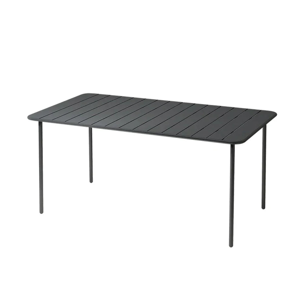 SOLARA 60/70/120/160cm Square Garden Build Gray Metal Durable Patio, Balcony, Table, for Iron or Use