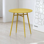 SOLARA Outdoor Sizes - Dining - Iron Wrought 60/70/80cm in Round Table Construction, Available Yellow