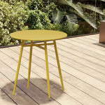 SOLARA Outdoor Sizes - Dining - Iron Wrought 60/70/80cm in Round Table Construction, Available Yellow