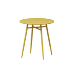 SOLARA Outdoor Sizes - Dining - Iron Wrought 60/70/80cm in Round Table Construction, Available Yellow