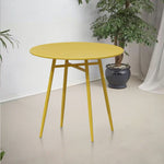 SOLARA Outdoor Sizes - Dining - Iron Wrought 60/70/80cm in Round Table Construction, Available Yellow