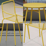 SOLARA 3-Piece or Table Chairs, for Patio - Weather-Resistant Wrought Outdoor 2 Set Iron 1 Construction, Dining Durable Garden