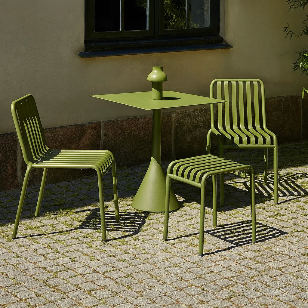 SOLARA 60/70/80/90cm Dining Square Table Outdoor - Olive Green
