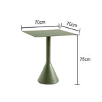 SOLARA 60/70/80/90cm Dining Square Table Outdoor - Olive Green