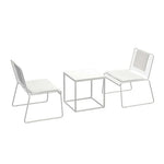 SOLARA Iron Gold 2 Finish - 1 Frame, Table Metal with - Set and Chair Table Lounge Minimalist Chairs, White
