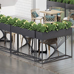 SOLARA ZFL Minimalist Modular 100cm Planter Style For FunctionSaving Black/Gold/White Outdoor Metal Partition With Use