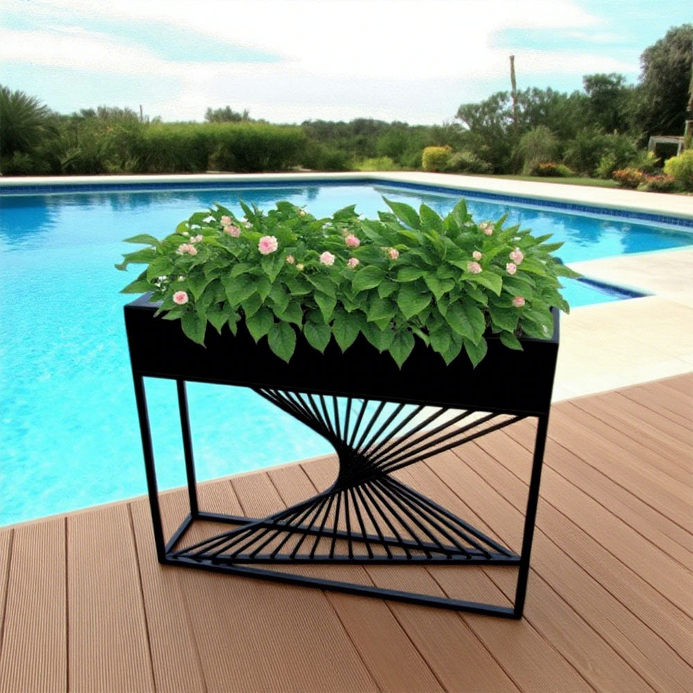 SOLARA ZFL Minimalist Modular 100cm Planter Style For FunctionSaving Black/Gold/White Outdoor Metal Partition With Use