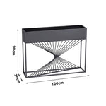 SOLARA ZFL Minimalist Modular 100cm Planter Style For FunctionSaving Black/Gold/White Outdoor Metal Partition With Use