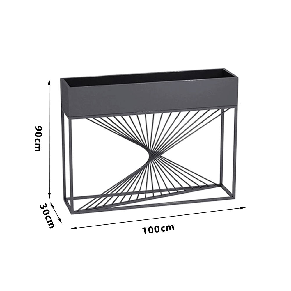 SOLARA ZFL Minimalist Modular 100cm Planter Style For FunctionSaving Black/Gold/White Outdoor Metal Partition With Use