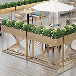 SOLARA ZFL Minimalist Modular 100cm Planter Style For FunctionSaving Black/Gold/White Outdoor Metal Partition With Use