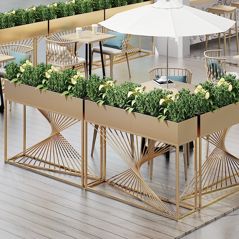 SOLARA ZFL Minimalist Modular 100cm Planter Style For FunctionSaving Black/Gold/White Outdoor Metal Partition With Use