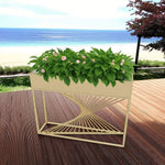 SOLARA ZFL Minimalist Modular 100cm Planter Style For FunctionSaving Black/Gold/White Outdoor Metal Partition With Use