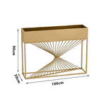 SOLARA ZFL Minimalist Modular 100cm Planter Style For FunctionSaving Black/Gold/White Outdoor Metal Partition With Use