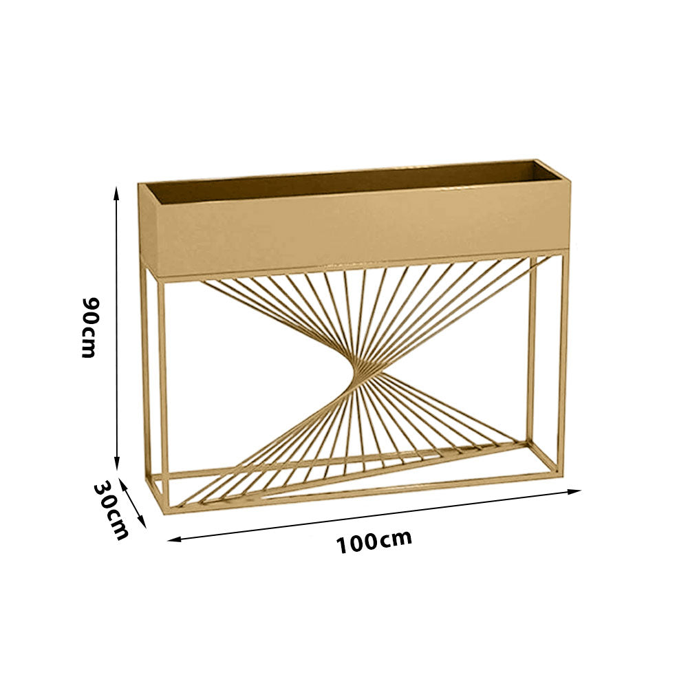 SOLARA ZFL Minimalist Modular 100cm Planter Style For FunctionSaving Black/Gold/White Outdoor Metal Partition With Use