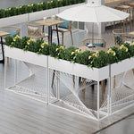 SOLARA ZFL Minimalist Modular 100cm Planter Style For FunctionSaving Black/Gold/White Outdoor Metal Partition With Use