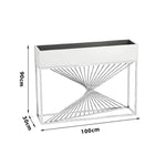 SOLARA ZFL Minimalist Modular 100cm Planter Style For FunctionSaving Black/Gold/White Outdoor Metal Partition With Use