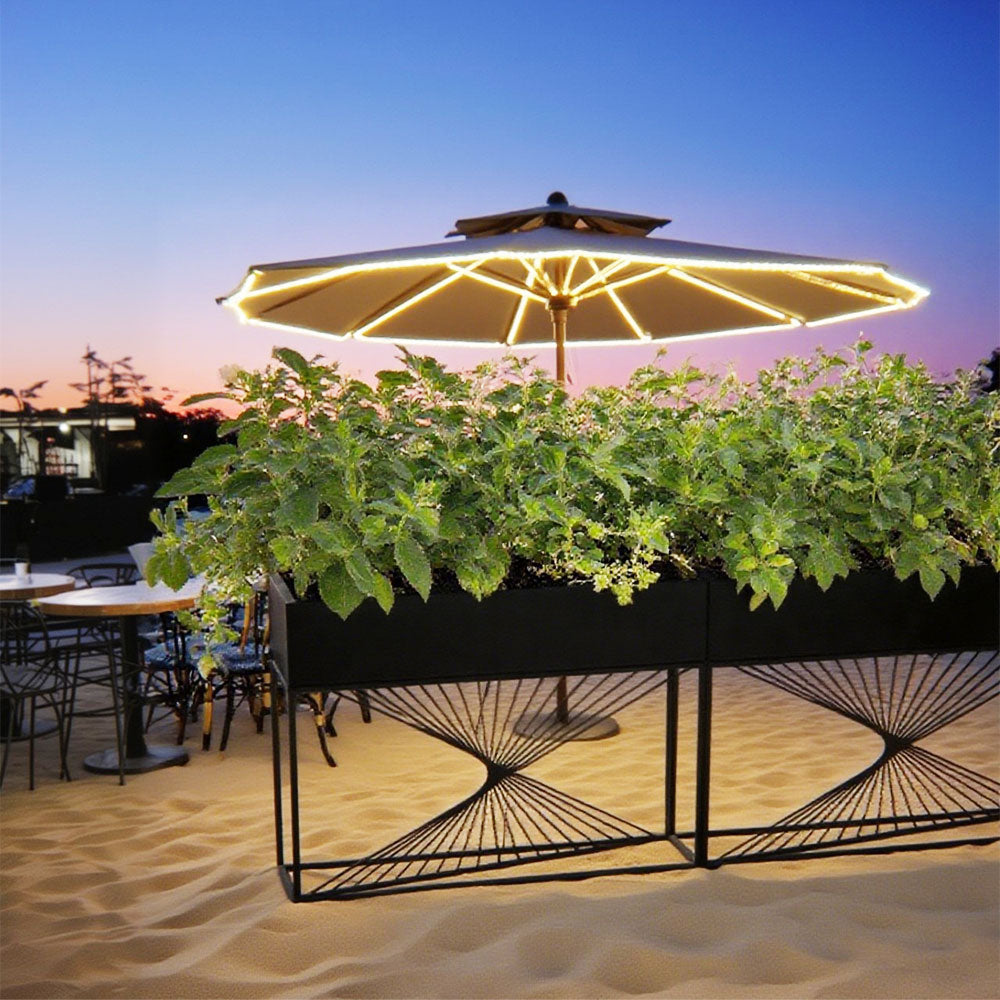 SOLARA ZFL01 Outdoor for Metal Modular Minimalist Partition FunctionSaving 120cm Style Gold/Black/White Planter with Use