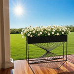SOLARA ZFL01 Outdoor for Metal Modular Minimalist Partition FunctionSaving 120cm Style Gold/Black/White Planter with Use