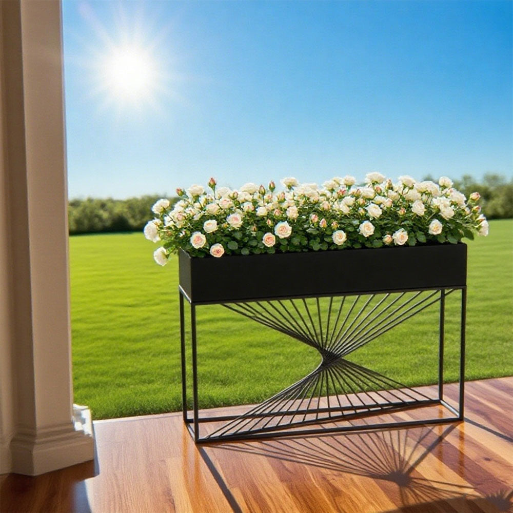 SOLARA ZFL01 Outdoor for Metal Modular Minimalist Partition FunctionSaving 120cm Style Gold/Black/White Planter with Use