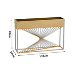 SOLARA ZFL01 Outdoor for Metal Modular Minimalist Partition FunctionSaving 120cm Style Gold/Black/White Planter with Use