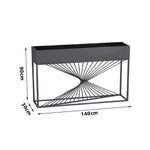 SOLARA ZFL02 Style Planter FunctionSaving Modular Metal Minimalist White/Gold/Black 140cm Partition with for Outdoor Use