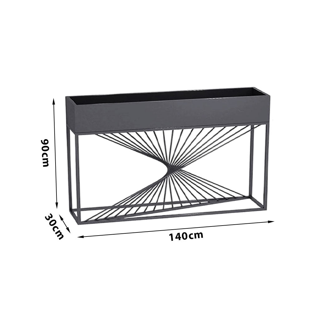SOLARA ZFL02 Style Planter FunctionSaving Modular Metal Minimalist White/Gold/Black 140cm Partition with for Outdoor Use