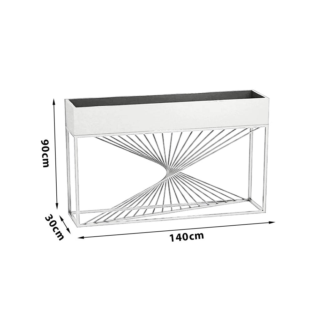 SOLARA ZFL02 Style Planter FunctionSaving Modular Metal Minimalist White/Gold/Black 140cm Partition with for Outdoor Use