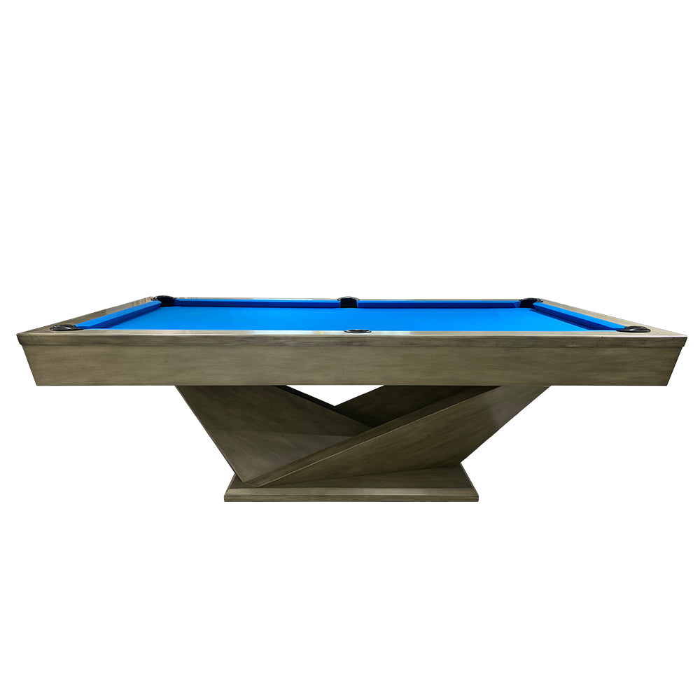 QUESLA WP06 7FT Luxury - W/ Table Billiard Slate Pool Table Free Accessories Grey&Blue