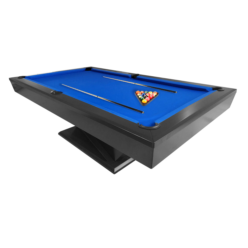 QUESLA WP06 Table 8FT Snooker Table Billiards Pool Slate - Blue&Black