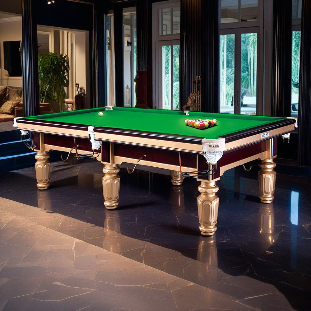 JOY Q8 Pool Table Slate Table Chinese Luxury 9FT Gold Frame
