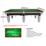 XINGPAI XW117 Chinese 9FT Luxury Slate Table Pool Table