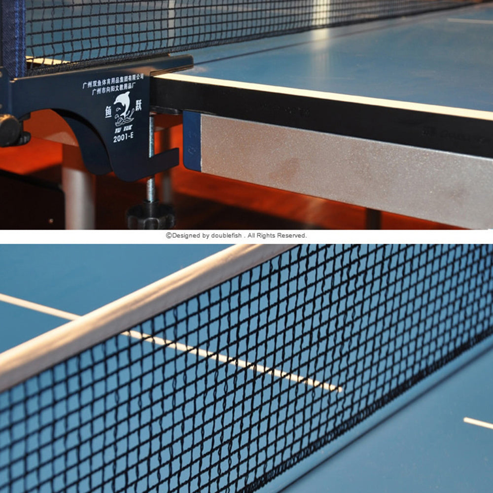DOUBLE FISH Play Indoor Tennis Balls Net Foldable ITTF Solo Blue 25mm Pingpong Table Table-Bats 133 Approve