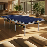 DOUBLE FISH Play Indoor Tennis Balls Net Foldable ITTF Solo Blue 25mm Pingpong Table Table-Bats 133 Approve