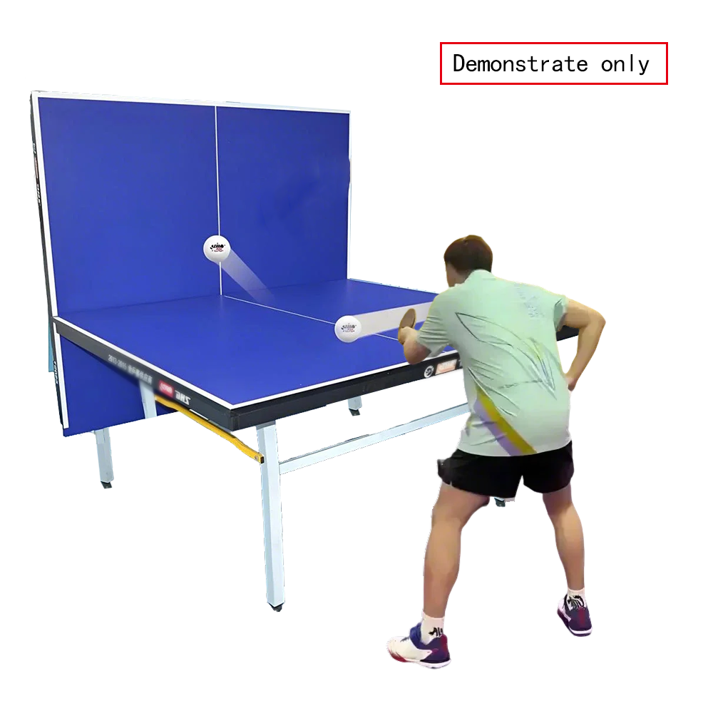 DOUBLE FISH Play Indoor Tennis Balls Net Foldable ITTF Solo Blue 25mm Pingpong Table Table-Bats 133 Approve