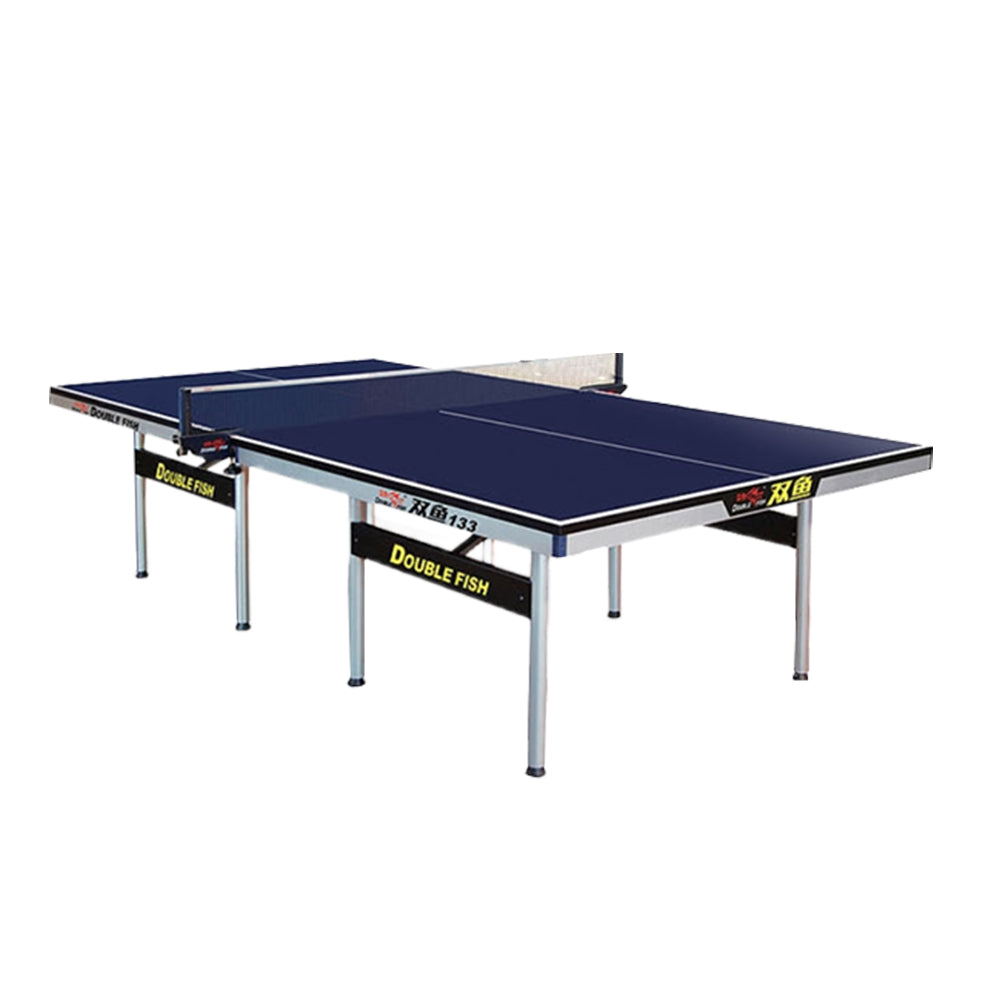 DOUBLE FISH Play Indoor Tennis Balls Net Foldable ITTF Solo Blue 25mm Pingpong Table Table-Bats 133 Approve
