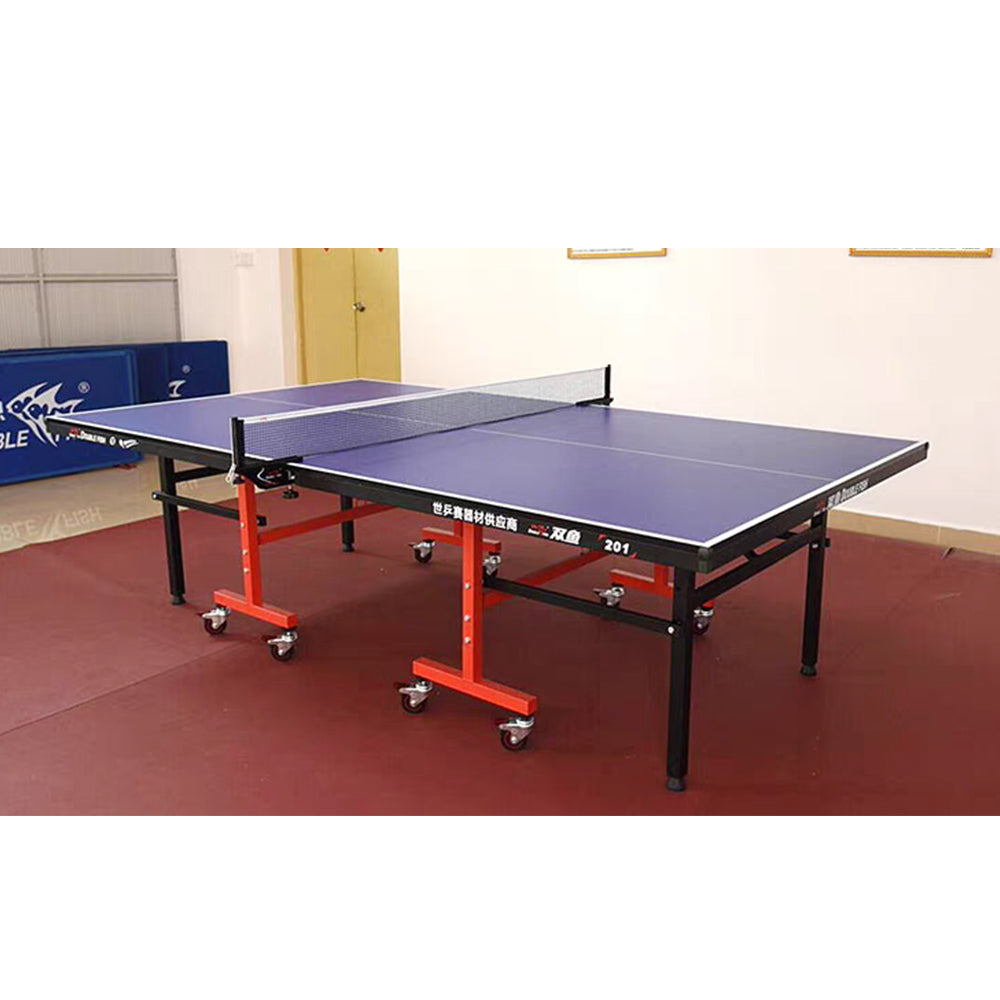 DOUBLE FISH Net 201 Table-Bats Tennis Pingpong Play Balls ITTF Blue Foldable Table Indoor 18mm Solo Approve