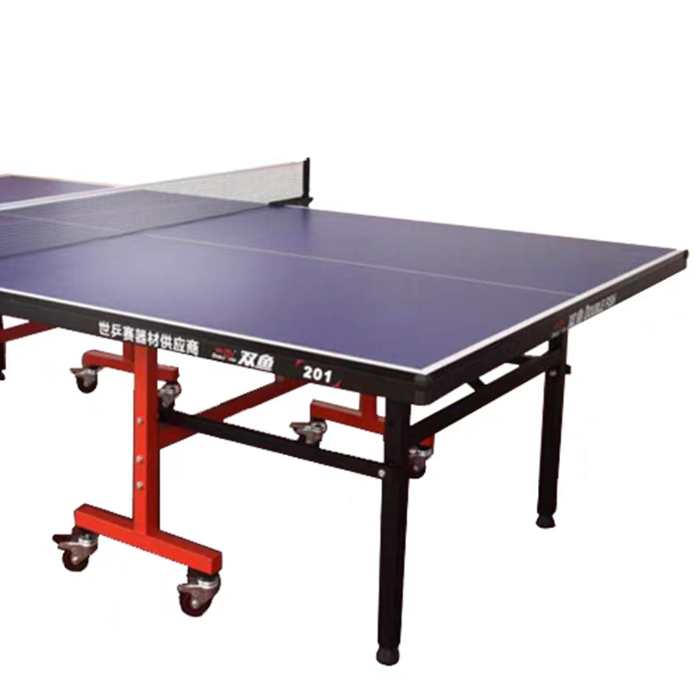 DOUBLE FISH Net 201 Table-Bats Tennis Pingpong Play Balls ITTF Blue Foldable Table Indoor 18mm Solo Approve