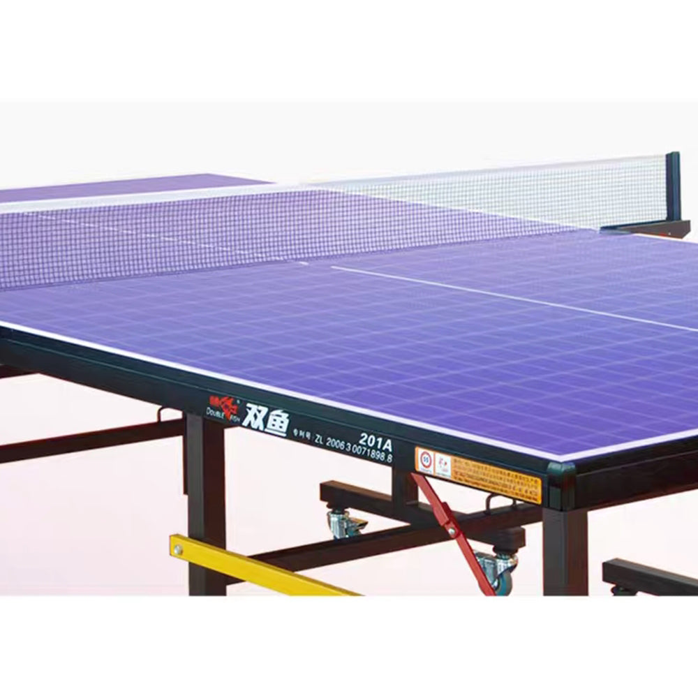 DOUBLE FISH Play Net Balls 18mm Table Tennis 201A Foldable Pingpong ITTF Solo Table-Bats Indoor Indigo Approve