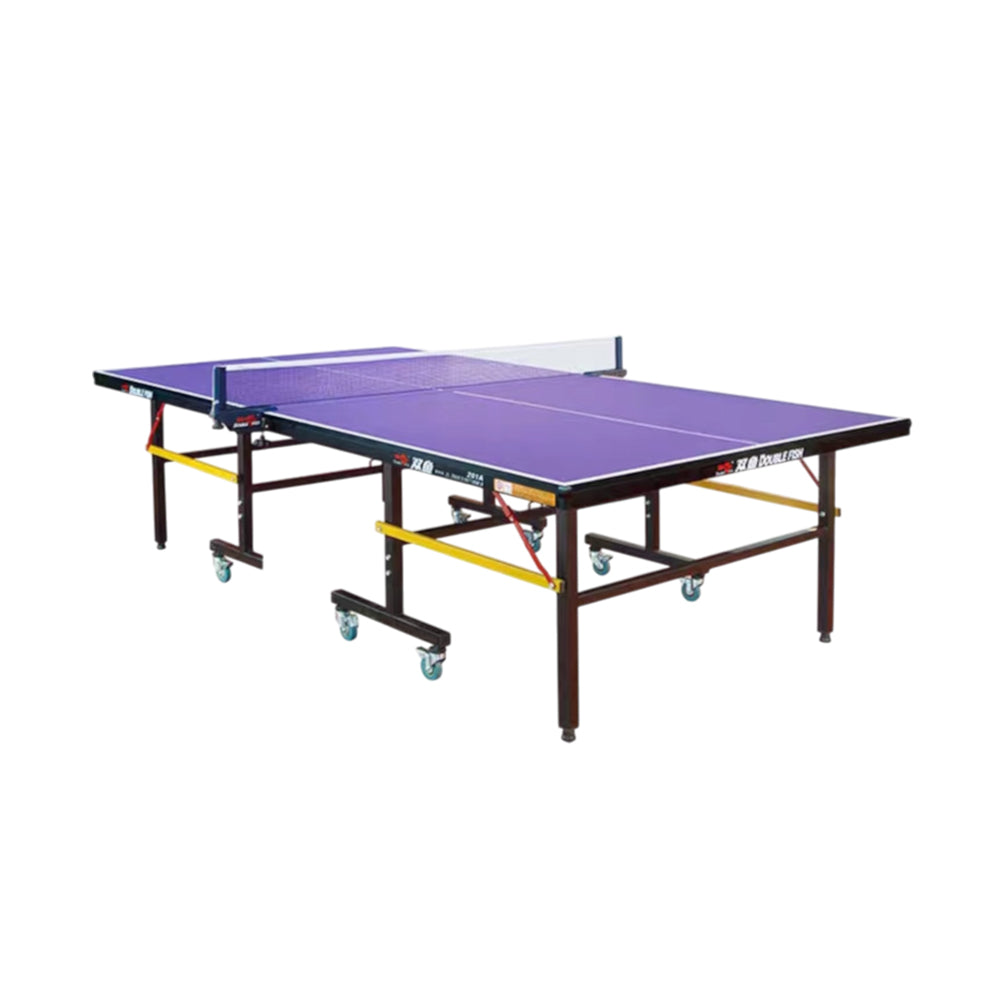 DOUBLE FISH Play Net Balls 18mm Table Tennis 201A Foldable Pingpong ITTF Solo Table-Bats Indoor Indigo Approve