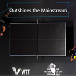 DOUBLE FISH Tennis ITTF Table 233 Net Black&Blue Table-Bats 25mm Play Solo Indoor Pingpong Foldable Balls Approve