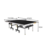 DOUBLE FISH Tennis ITTF Table 233 Net Black&Blue Table-Bats 25mm Play Solo Indoor Pingpong Foldable Balls Approve